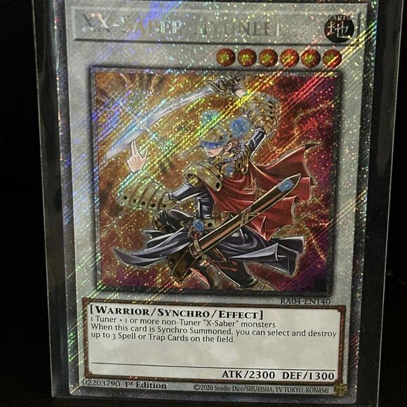 XX-Saber Hyunlei - RA04-EN140 - Platinum Secret Rare - 1st Edition Quarter Centu - Picture 1 of 1